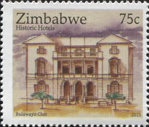 Stamp, Bulawayo Club, Zimbabwe,  , Hotels