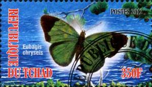 Stamp, Eubagis chryseis, Cinderellas,  , Butterflies