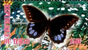 Stamp, Drucina championi, Cinderellas,  , Butterflies