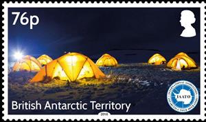 Stamp, International Association of Antarctica Tour Operators, British Antarctic Territory (BAT),  
