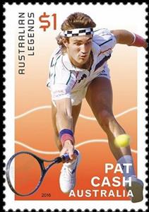 Stamp, Pat Cash, Australia,  , Sport, Tennis
