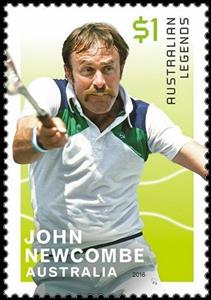 Stamp, John Newcombe, Australia,  , Sport, Tennis