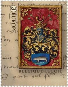 Stamp, Coat of Arms of Jean-Baptiste de Tassis, Belgium,  , Postal History