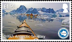 Stamp, International Association of Antarctica Tour Operators, British Antarctic Territory (BAT),  