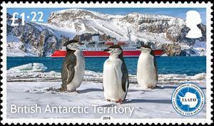 Stamp, International Association of Antarctica Tour Operators, British Antarctic Territory (BAT),  , Animals (Fauna), Birds, Penguins