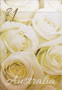 Stamp, White Roses, Australia,  , Roses, Special Occasions
