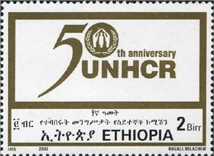 Stamp, UN High Commissioner for Refugees, Ethiopia,  , U.N.O.