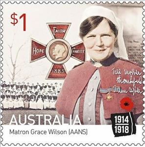 Stamp, Matron Grace Wilson (AANS), Australia,  , First World War