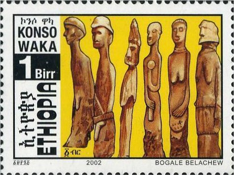 Wooden sculptures Konso Waka
