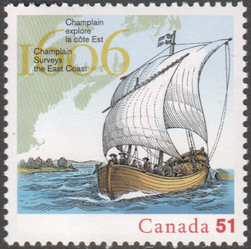 Champlain surveys the East Coast, 1606