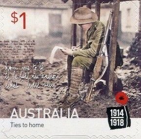Stamp, Ties To Home SA, Australia,  , First World War