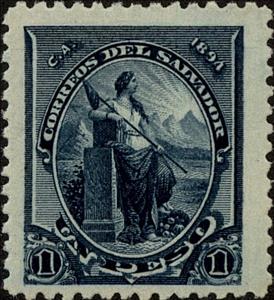 Stamp, Liberty, El Salvador,  