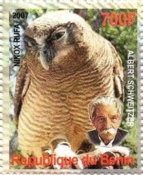 Stamp, Ninox rufa, Cinderellas,  , Birds, Owls