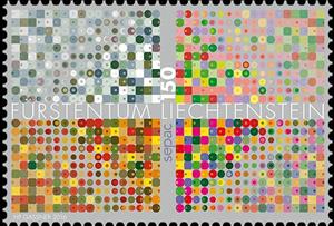 Stamp, Four seasons, Liechtenstein,  