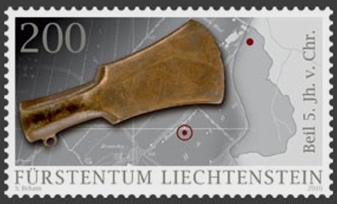 Stamp, Utensils, Liechtenstein,  