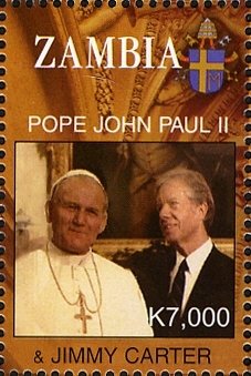 Pope John Paul II - with Jimmy Carter