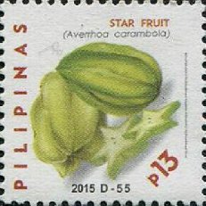 Stamp, Star Fruit (Averrhoa carambola) Balimbing, Philippines,  , Fruits, Plants (Flora)
