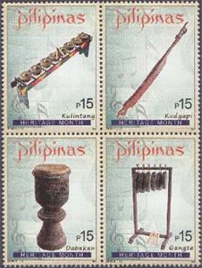 Se-tenant, Philippine Traditional Musical Instruments, Philippines,  , Musical Instruments