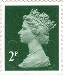 Stamp, Queen Elizabeth II - Security Machin M16L, United Kingdom of Great Britain & Northern Ireland,  , Heads of State