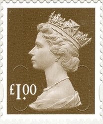 Stamp, Queen Elizabeth II - Security Machin M16L, United Kingdom of Great Britain & Northern Ireland,  , Heads of State