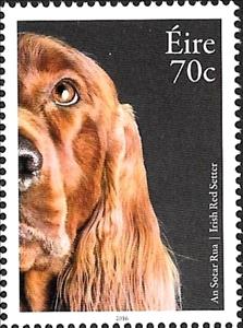 Stamp, Irish Red Setter, Ireland,  , Animals (Fauna), Dogs, Mammals