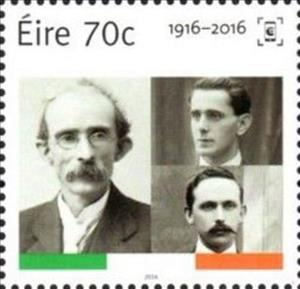 Stamp, Thomas James Clarke, Éamonn Ceannt and Seán MacDiarmada, Ireland,  