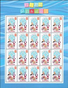 Mini Sheet, Play School Sheetlet, Australia,  , Education, Teddy Bears