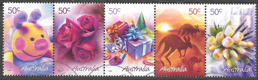 Greetings Stamps Se-Tenant