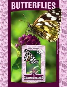 Souvenir Sheet, Papilio demoleus, Solomon Islands,  , Animals (Fauna), Butterflies, Insects