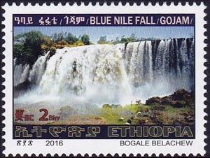 Stamp, Blue Nil Fall, Ethiopia,  , Landscapes, Waterfalls