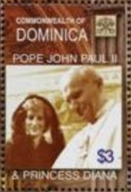 Pope John Paul II and Princess Diana