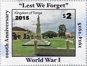 Stamp, Memorial Nuku'alofa, Tonga,  