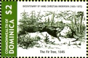 Stamp, The Fir Tree, Dominica,  , Fairy Tales