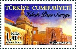 Stamp, Ishak Pasha Palace, Turkey,  