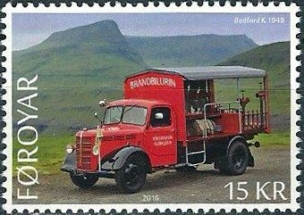Stamp, Old Fire Machines, Faroe Islands,  