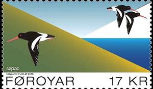 Stamp, Seasons, Faroe Islands,  , Animals (Fauna), Birds