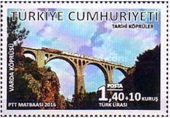 Stamp, Varda Bridge, Turkey,  