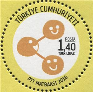 Stamp, World Environment Day 2016, Turkey,  , Environment Protection, Round Stamps