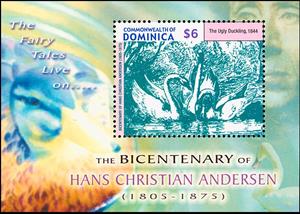 Souvenir Sheet, The Ugly Duckling, Dominica,  , Fairy Tales