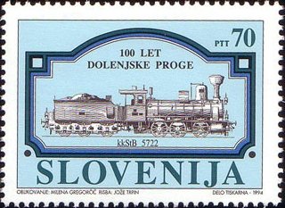 The centenary of the Railway line Ljubljana-Grosuplje-Novo m
