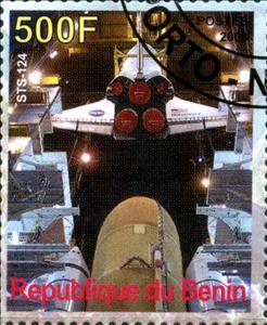 Stamp, Sts-124, Cinderellas,  , Space Traveling, Spacecrafts