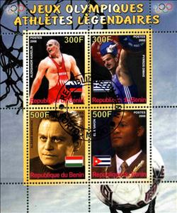 Mini Sheet, Jeux Olympiques Athletes Legendaires, Cinderellas,  , Sport