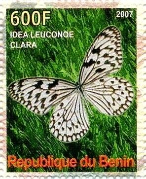 Stamp, Idea leuconoe clara, Cinderellas,  , Butterflies, Insects
