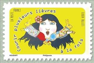 Stamp, Running several things at once, France,  