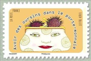 Stamp, Having urchins in the wallet, France,  