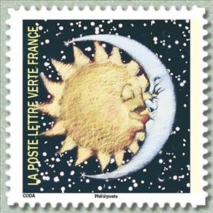 Stamp, Planetary correspondences- timbre 05, France,  