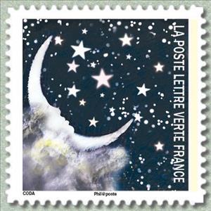 Stamp, Planetary correspondences- timbre 09, France,  