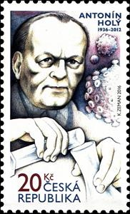 Stamp, Prof. RNDr. Antonín Holý (1936-2012), scientist, Czech Republic,  , Science, Scientists