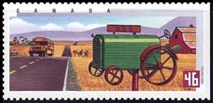Stamp, Tractor, Canada,  , Letter-box