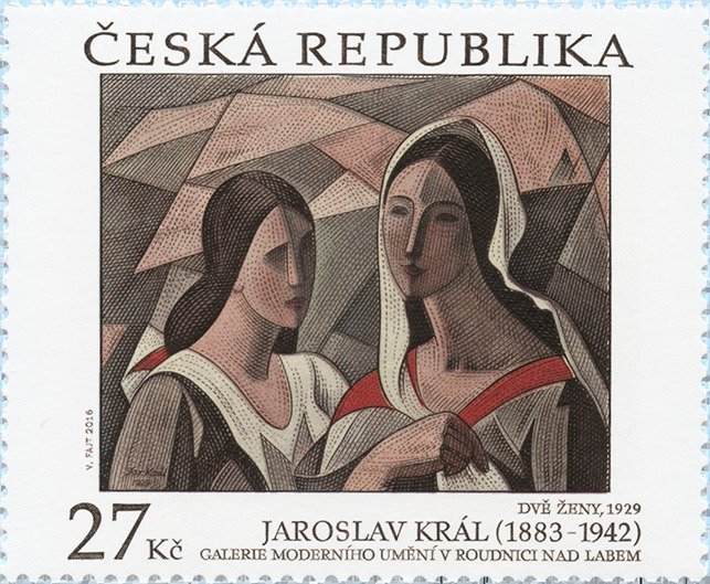Two women (1929), by Jaroslav Král (1883-1942)